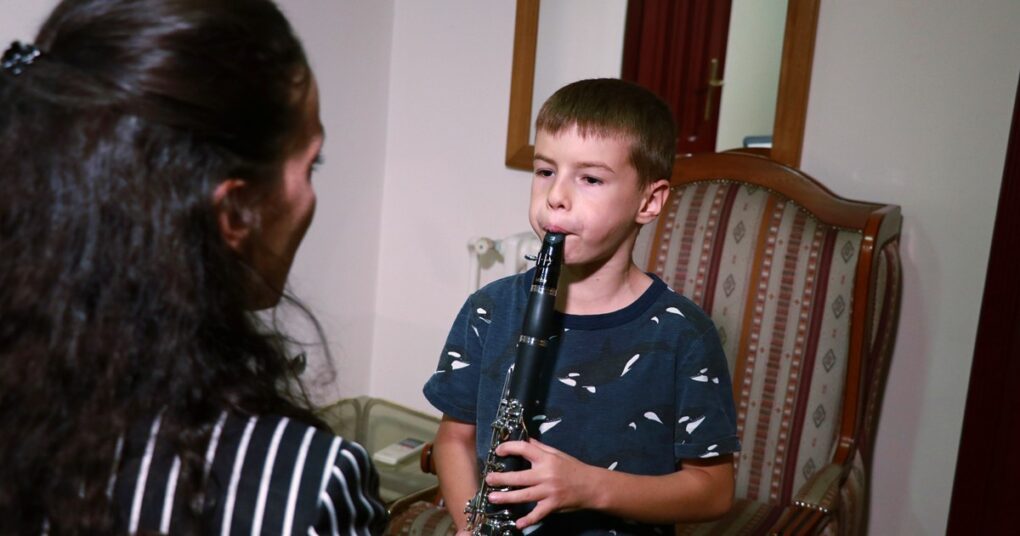 Clarinet lessons in private music school "Eva" Music with ABRSM program of learning